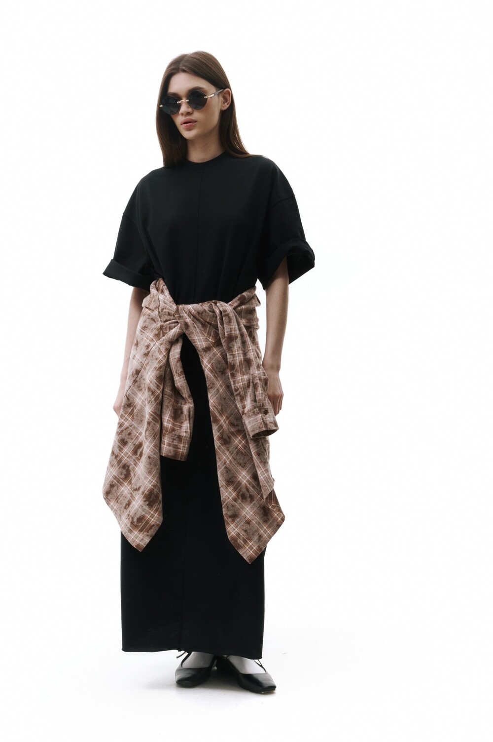 T-shirt dress black